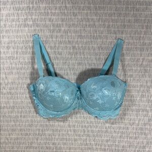 Simply Emma Lace Push-up Bra in Soft Blue - NWT